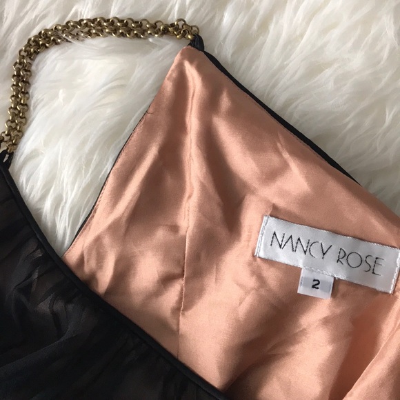 👋🎯NWT Nancy Rose Overlay Dress Brown Size 2 - Picture 6 of 10